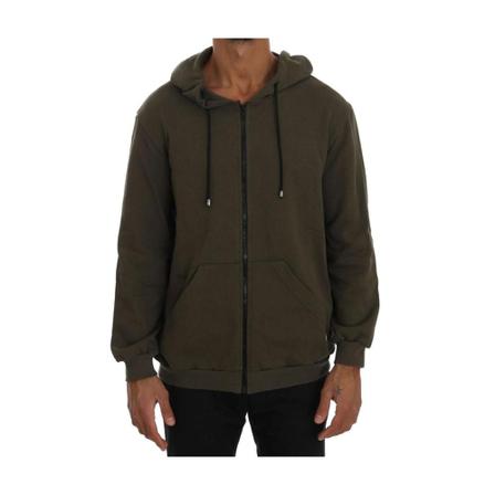 Daniele Alessandrini, Full Zipper Sweater Zielony, Mężczyzna, Rozmiar: M