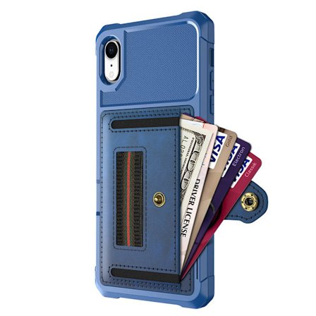 iPhone XR - Stilrent Skal med Korthållare