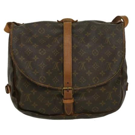 Louis Vuitton Vintage, Pre-Owned Saumur Bag Bruin, Dames, Maat:ONE Size