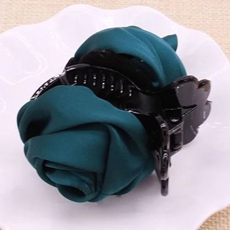 Hårklämmor Rose Blommig GRÖN