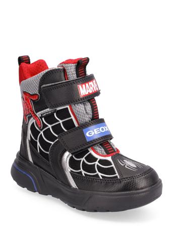 J Sveggen Boy B Abx Høye Sneakers Multi/mønstret GEOX*Betinget Tilbud