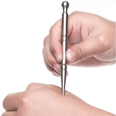 Djupvävnadsmassageverktyg i rostfritt stål - Manuell akupunkturpenna Triggerpunktmassage Smärtlindringsbehandlingsverktyg