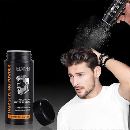 Hårteksturpulver, Hårstylingpulver, Volumgivende og Hold Naturlig Look, Ingen Fet, Volumizer for Menn, Hårrøftløftende Pulver for Alle Hårtyper