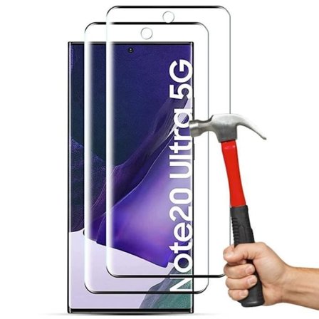 Skärmskydd i härdat glas för Samsung Note 20 Ultra - PROSHOP - Paket med 3 - 9H Resistance - Svart