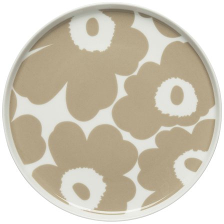 Marimekko Unikko tallrik, 20 cm, vit/beige | Dukning & Servering > Tallrikar > Matttallrik | Bagaren och Kocken