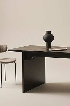 Jotex - Esstisch 84,5 x 250 Cm Schwarz - TOTTORI - Kaufe Esstische bei Jotex