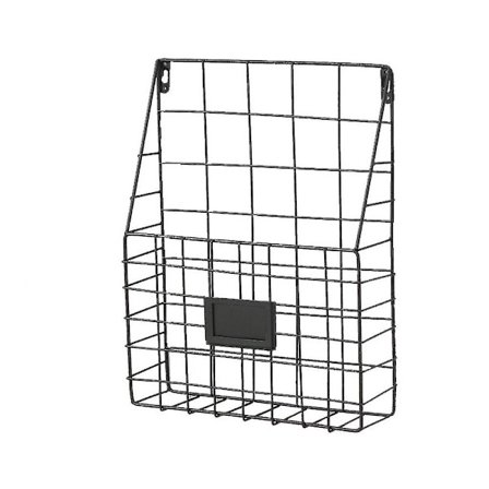 Metalnettrådshyld Hængende mappepostdokumentarrangør Avisopbevaringsskab Væg hylder (