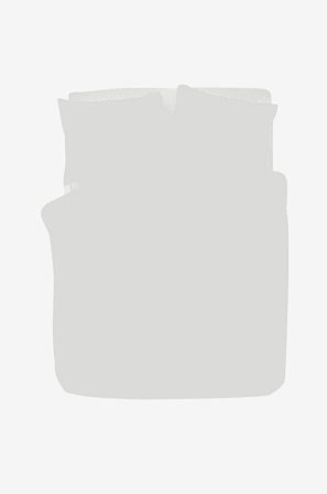 Kayori - Påslakanset - Shizu - 2 delar - Silver - Påslakanset - 150X210 - Från Homeroom