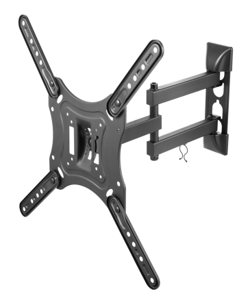 Deltaco Office ARM-0255 brakett - full bevegelse - for LCD-skjerm - finteksturert svart