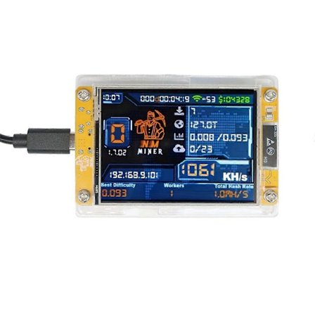 1060KH/S NMMiner NerdMiner Päivitetty Hashrate 2,8 Tuuman Älynäyttö Bitcoin Crypto Solo Arpajaiset Mi