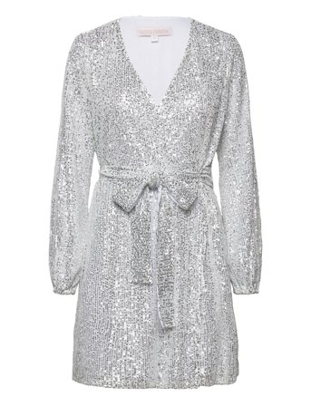 Adeline Mini Dress Grey Love Lolina