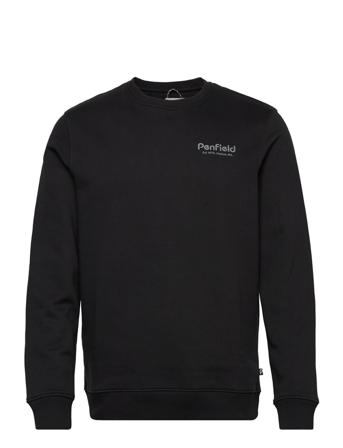 Hudson Script Crew Bb Sweat Sweatshirt Trøje Sort Penfield