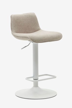 Kave Home - Barstol - zenda 2-pakning - Hvit - Barstoler & -krakker - Fra Homeroom