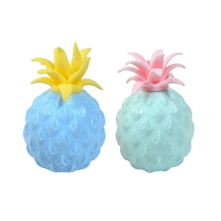 2 st tryckbollar Nyhetsboll Anti-tryck Decompression Vent Ananas Decompression Leksak