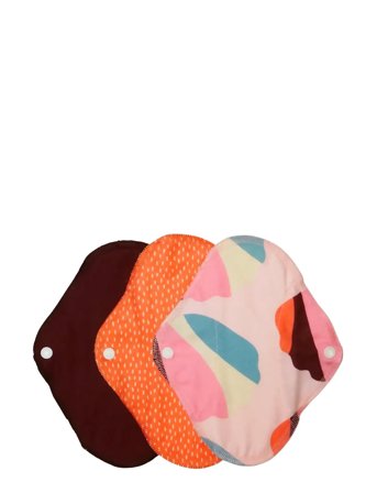 Imse Vimse Panty Liners Classic, Orange Sprinkle 3-Pack - Orange - ONE SIZE