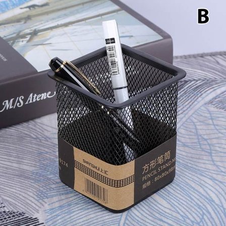 Pennhållare Skrivbord Mesh Pennställ Pennor Papper O B