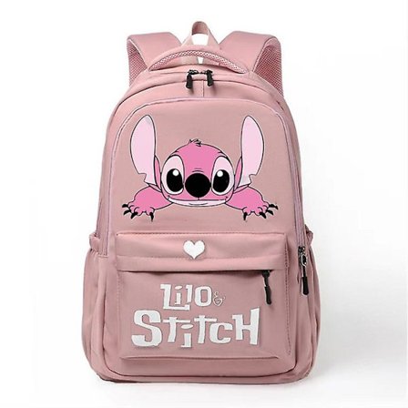 Anime Stitch Rygsæk Børn Skole Tasker Piger Daypack Børn Ungdom Tasker Kawaii Vandtæt Stor Kapacitet Skole Taske[HK]
