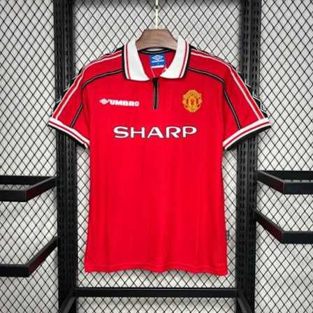 Retro MANCHESTER UNITED 1998 - 1999 HJEMMEBANETRØJE Fodboldtrøje-FK1-