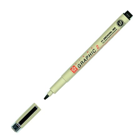 Sakura Pigma Graphic 2 mm Black
