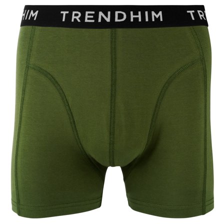 FlexFeel | Boxer en coton vert olive pour hommes - Boxers