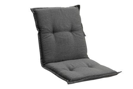 Brafab Naxos Stolsdyna låg rygg Antracit, Utemöbler