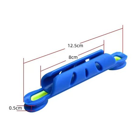 1 stk. fiskelinevikleplade, bærbar fiskespoleclips Blue