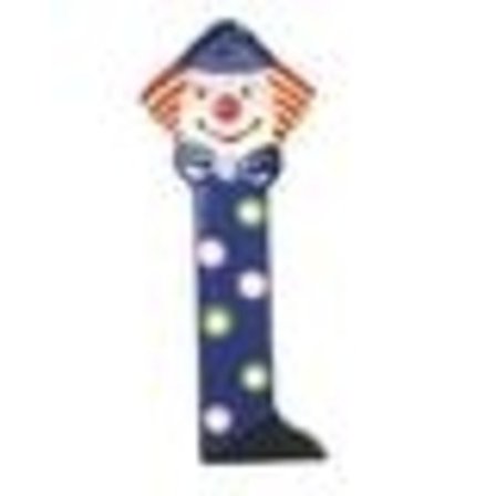 Clown Bokstav i Trä, I