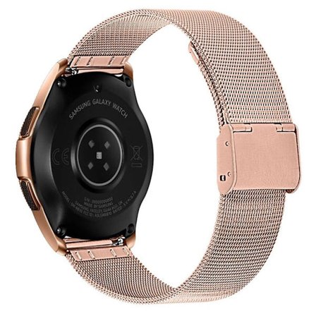 Samsung Galaxy Watch (46mm) milanese rustfrit stål Urrem - Rødguld