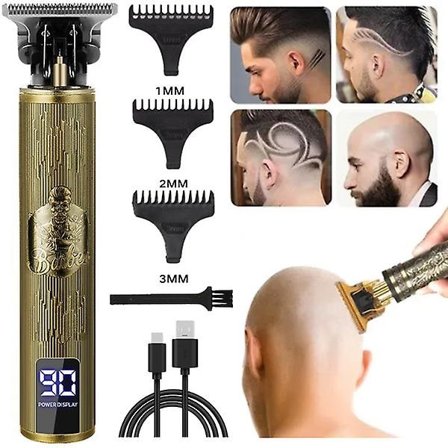 1 sæt hårtrimmer til mænd trådløs skægtrimmer hårklippere elektriske barbermaskinesæt