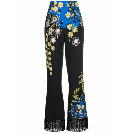 Etro, Wide Trousers Zwart, Dames, Maat:S