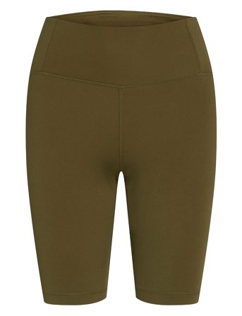 Float High-Rise Bike Shorts Khaki Girlfriend Collective
