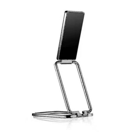 Fyrkantig hopfällbar telefonhållare ringspänne Retractable Desktop Phone Hol