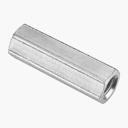 Biltema - Skjøtemutter M20 x 95 mm elforsinket 2 stk.