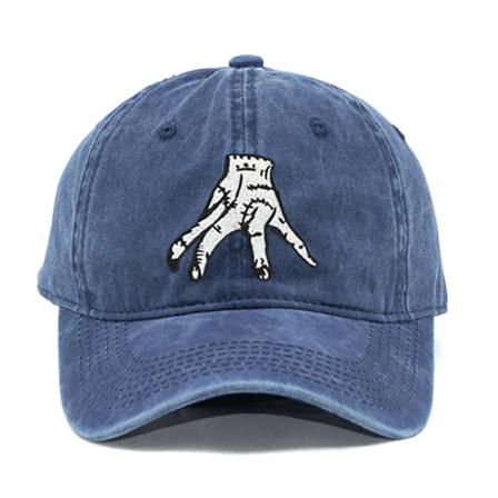 Wednesday Adams Baseballkeps Justerbar Vintage Unisex Pappakeps blå 55-60cm blue