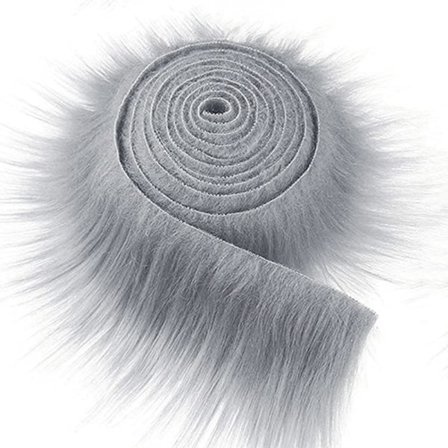 9x150 cm Tekoturkisnauha Tee-se-itse-vaatteet Ompele Fluffy Trimming S Vaaleanharmaa 9cm*150cm