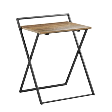 SoBuy brun computerbord med sammenklappelig og pladsbesparende 63.5x40x78.5cm, minimalistisk FWT88-F