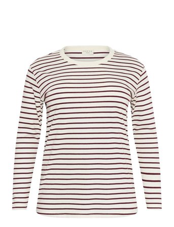Kcwinni Ls T-Shirt Burgundy Kaffe Curve