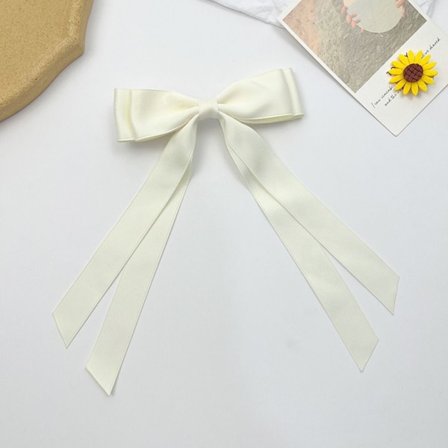 Hårbånd Dobbeltlags sløjfer Hårklemme HVID