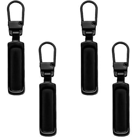 Glidelåsdrager, 10 stk. Glidelåsreparasjonsdragere, Metallglidelåsdrager, Avtakbar glidelåsdrager, Erstatningsglidelåsdrager, for klær, jeans, 