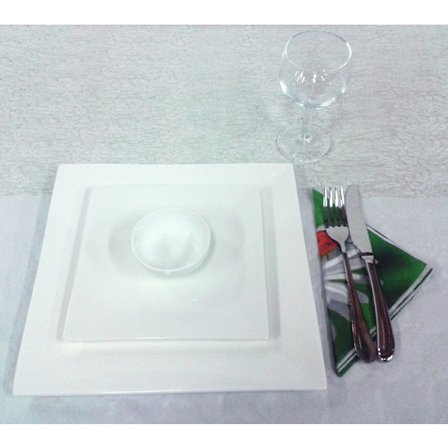 Posliiniastiasto GM01 Lautaset ja kastelukulho - 18 kpl