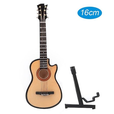 Pienikokoinen akustinen klassinen kitaramalli, pieni puinen kitara, työpöydän koriste, lahjat