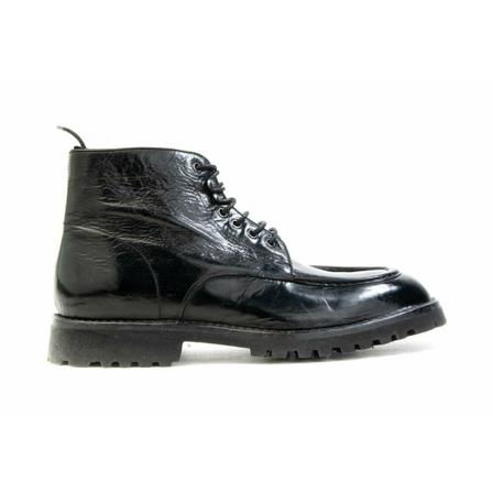 Green George, Laced Shoes Zwart, Heren, Maat:43 1/2 EU,rubber