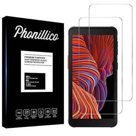 Karkaistu Lasi - Phonillico - Samsung Galaxy XCover 5 - 2 Kappaleen Pakkaus - Naarmuuntumaton - Kirkas