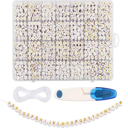 bokstavperler alfabet akryl