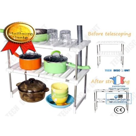 Multifunktionel Reol - TD - Hjem Køkken - Rustfrit stål 304 - Ingen stansning - Sammenklappelig