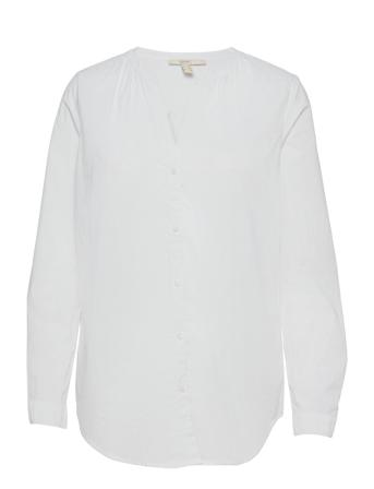 Blouses Woven Bluse Langermet Hvit Esprit Casual