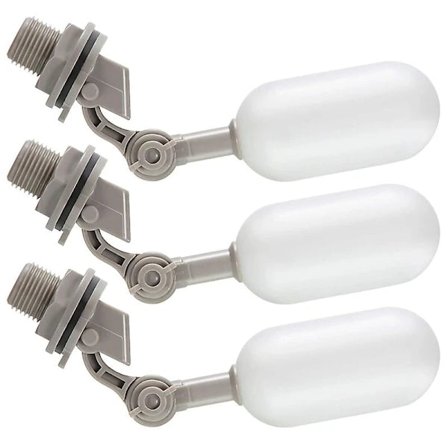 3-osainen kelluventtiilisarja, 1/2 tuuman vesijohtoputken kelluventtiili säädettävällä varrella uima-altaalle P