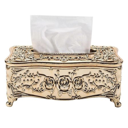 Guld Akryl Tissue Box Hotel Restaurant Servietholder Husholdnings Tissue Box