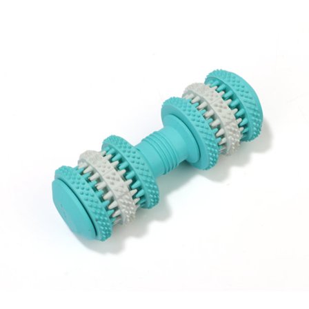 Hundleksak Hantel Hundleksak Silikon Hundtuggleksak Husdjur Interaktiv träningsleksak Tandvård och tuggkul för hundar