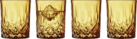 LYNGBY GLAS WHISKYGLASS SORRENTO 32CL 4STK AMBER